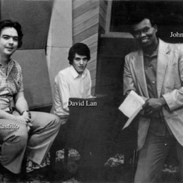 TBT. 1982 - Johnny Laboriel, Eugenio Castillo and David Lan at Golden Studios in Mexico City, recording Madera en la Piel, a song for the Festival OTI 1982.